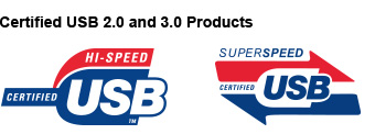 Certified USB 2.0 and 3.0 Products